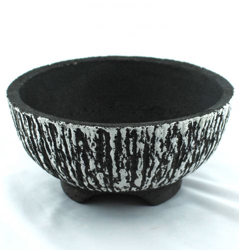 Floristik24 Bol en ciment rond Ø30cm écorce