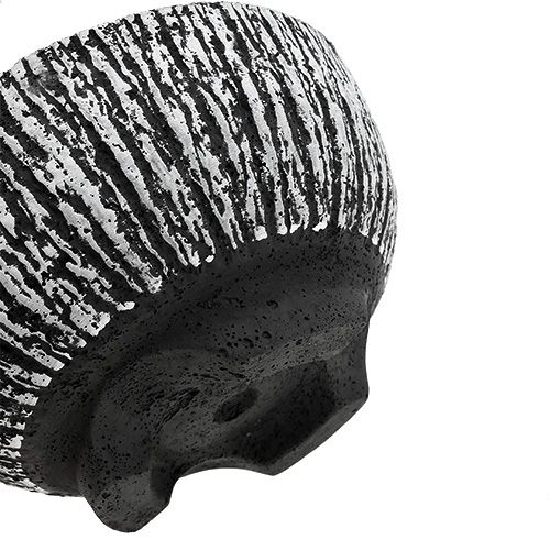 Floristik24 Bol en ciment rond Ø25cm écorce