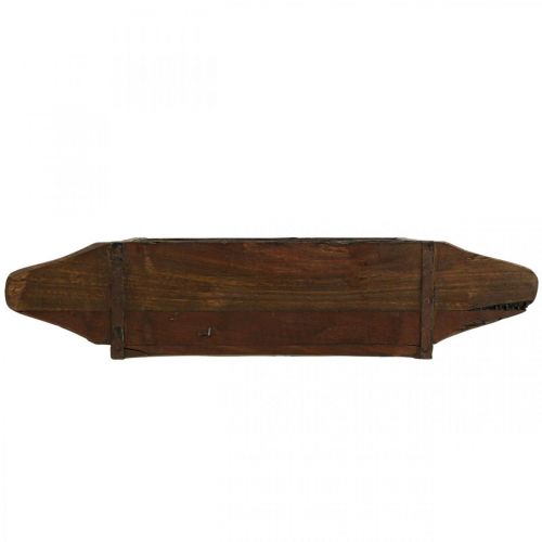 Article Jardinière en bois vintage forme brique bois 42×14.5cm