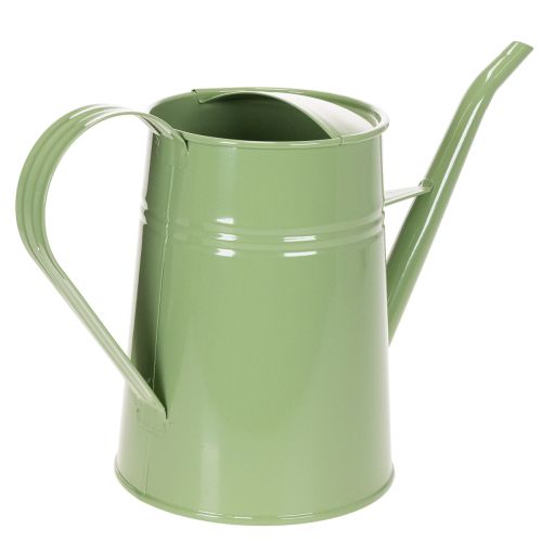 Arrosoir d'intérieur vintage en métal, vert menthe, 1,7 L ; vase décoratif, style rétro, H 23 cm | Floristik24.fr