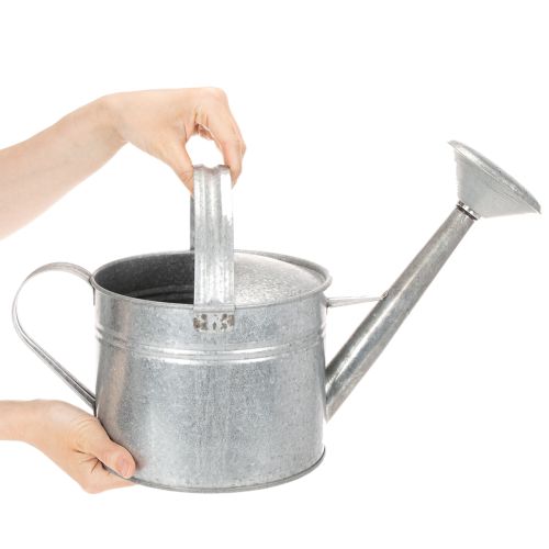 Arrosoir vintage en zinc, 27 cm - jardinière pour jardin et terrasse, pot de fleurs en métal | Floristik24.fr
