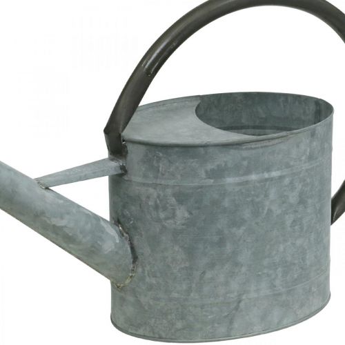 Arrosoir Métal Déco Jardin Vintage Gris Argent L53cm H29cm