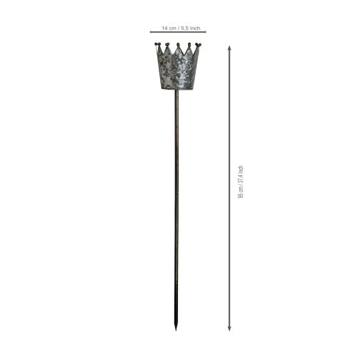 Couronne décorative en métal aspect antique, 95 cm | Floristik24.fr