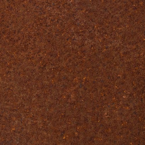 Article Sphère décorative couleur rouille pour jardin rustique, 14 cm, lot de 2