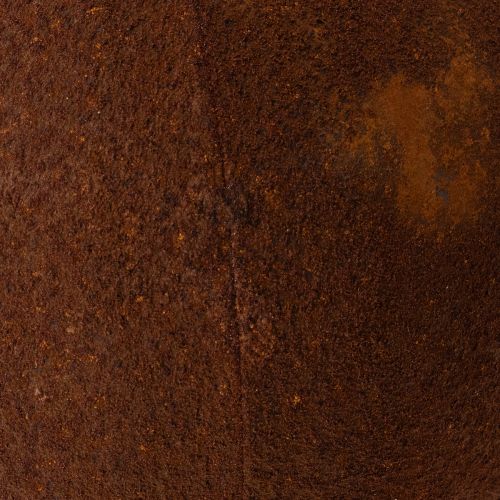 Article Sphère décorative couleur rouille pour jardin rustique, 14 cm, lot de 2