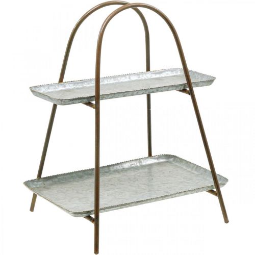 Floristik24 Présentoir à gâteaux plateau décoratif vintage étagère de table métal H47cm