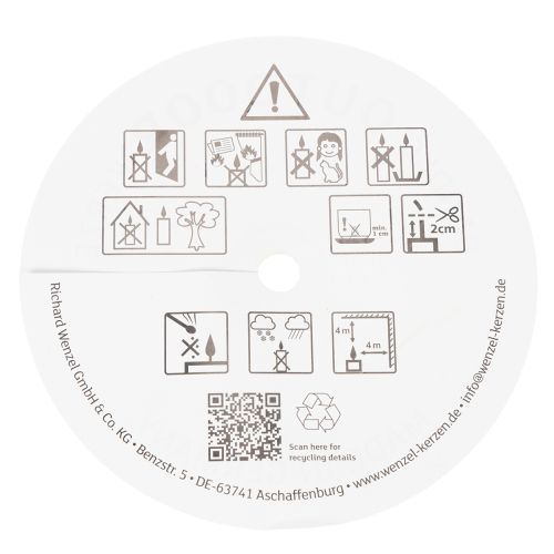 Article Bougie dans un seau en zinc pour une décoration d'ambiance sur terrasse et balcon, 15 cm