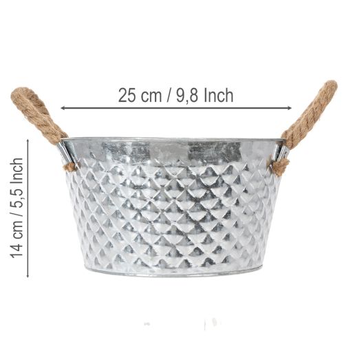 Coupe en métal zinc ronde avec