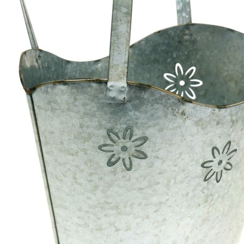 Floristik24 Sac jardinière zinc H36cm