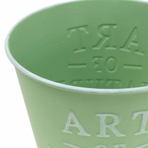 Article Cache-pot zinc vert menthe Ø15cm H13.5cm