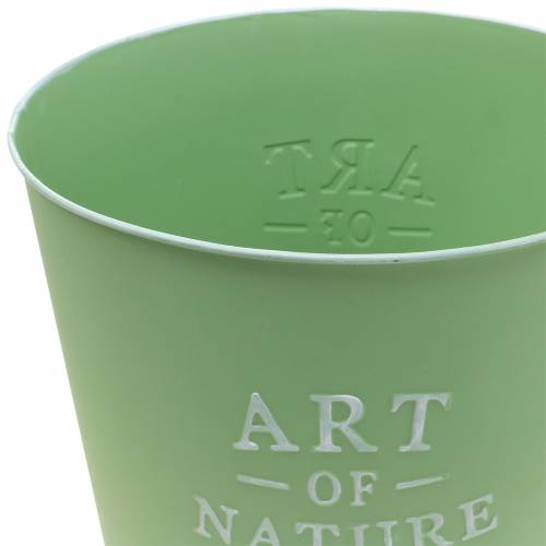 Article Cache-pot zinc Art of Nature vert menthe Ø17.5cm H15cm