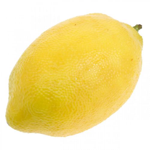 Floristik24 Fruit artificiel, citron, fruits décoratifs L8,5cm Ø5cm 4pcs