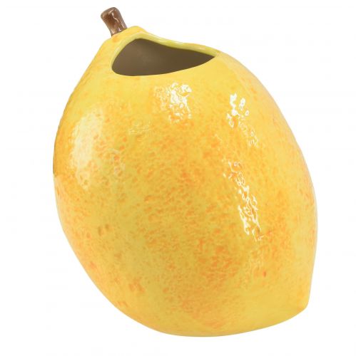 Article Vase citron vase céramique jaune citron méditerranéen H19cm