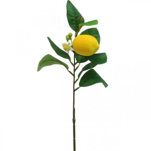 Branche déco citron branche de citron artificielle 42cm 3pcs