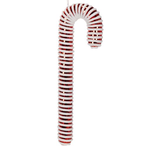 Kanne en plastique imitation sucre d’orge, décoration de Noël, 40 cm, rouge et blanche acheter | Floristik24.fr