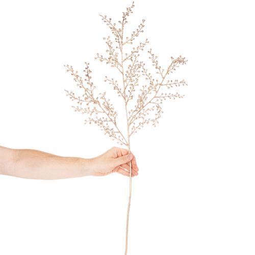 Branche artificielle avec petites baies 85 cm champagne | Floristik24.fr