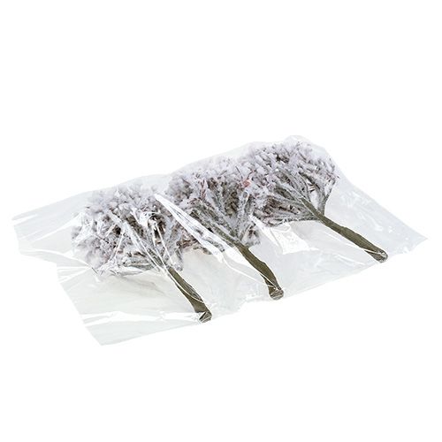 Floristik24 Branche avec de la neige 22cm 3pcs