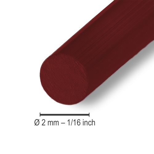Article Fil d&#39;aluminium 2mm 100g Bordeaux