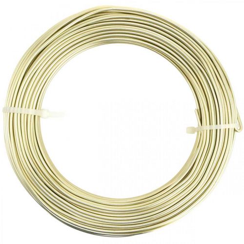 Article Fil aluminium Ø2mm fil déco champagne rond 480g