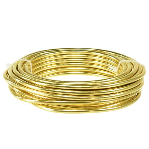 Article Fil d&#39;aluminium fil artisanal pour travaux manuels doré Ø5mm 500g