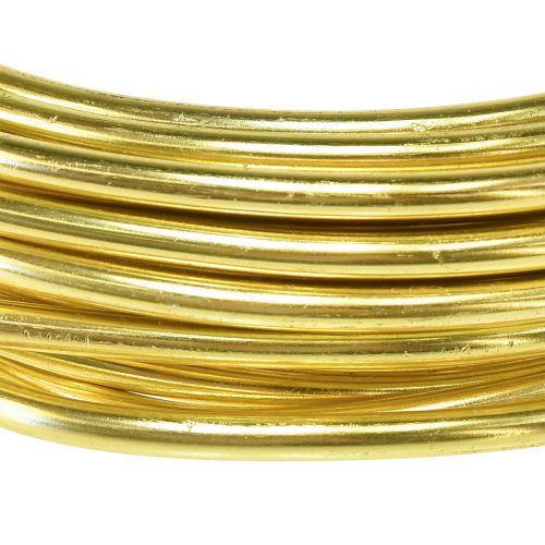 Article Fil d&#39;aluminium fil artisanal pour travaux manuels doré Ø5mm 500g
