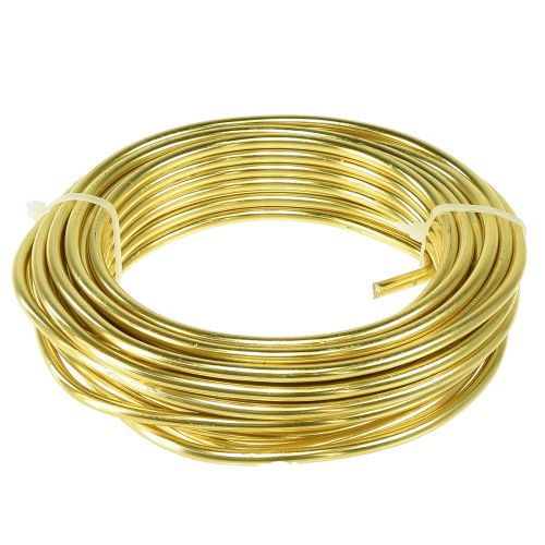Article Fil d&#39;aluminium fil artisanal pour travaux manuels doré Ø5mm 500g