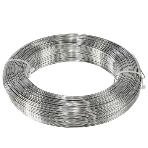 Article Fil artisanal fil d&#39;aluminium argenté fil décoratif Ø1,5mm 1000g