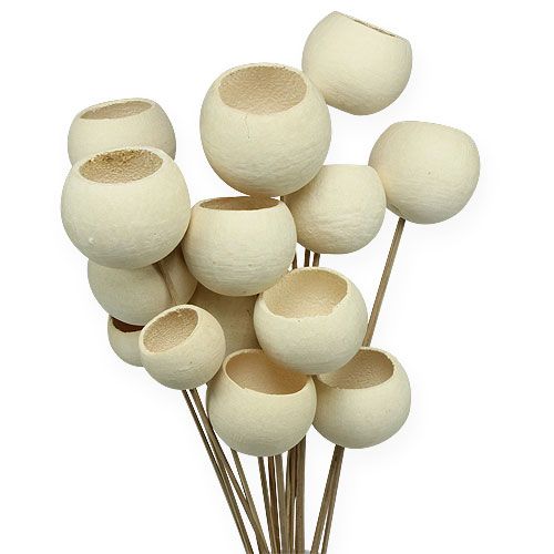 Floristik24 Bell Cup Mix sur bâtonnet blanchi 15 pcs