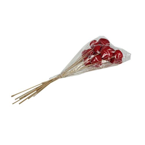 Article Coupe Cloche sur bâton Mix Rouge 15 pcs