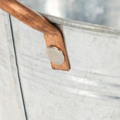 Article Coupe à fleurs ronde avec anses, coupe en métal Ø17,5 cm H9 cm