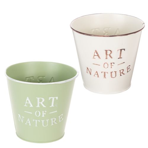 Cache-pot en zinc Ø15cm H13,5cm - Collection Art of Nature acheter | Floristik24.fr