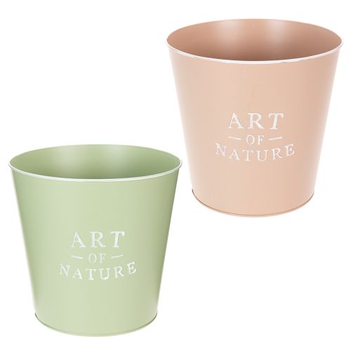 Cache-pot en métal Ø22cm H21cm - Collection Art de la Nature acheter | Floristik24.fr