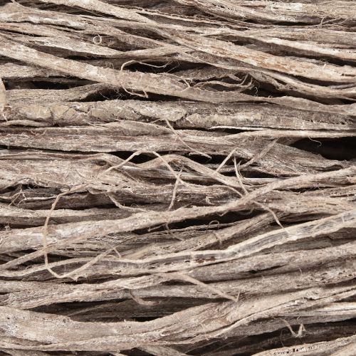 Article Fibres décoratives pour travaux manuels, matériaux naturels marron blanc, 500g