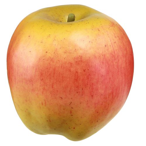 Sucette décorative pomme jaune et rouge fruit décoratif Ø9cm