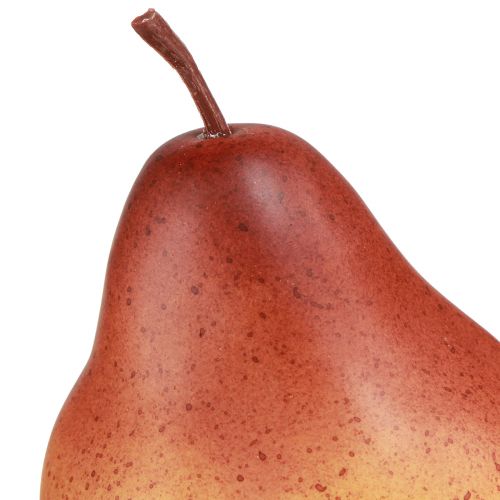 Article Poire décorative jaune marron pour Thanksgiving d&#39;automne Ø8,5cm 4 pcs