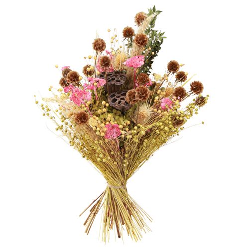 Article Déco Lin Fleurs Séchées Vert Olive 50g