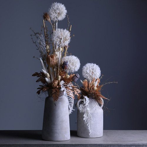 Floristik24 Pissenlit décoratif blanc – fleurs séchées délicates pour des compositions élégantes Ø11cm 6 pcs