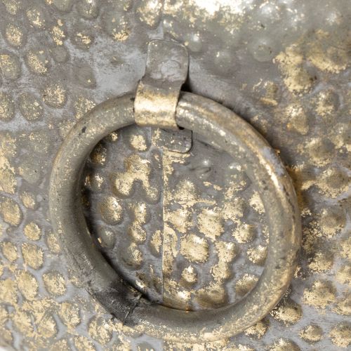 Article Bol décoratif, aspect antique, pot de fleurs en métal doré, Ø 37/31 cm, lot de 2