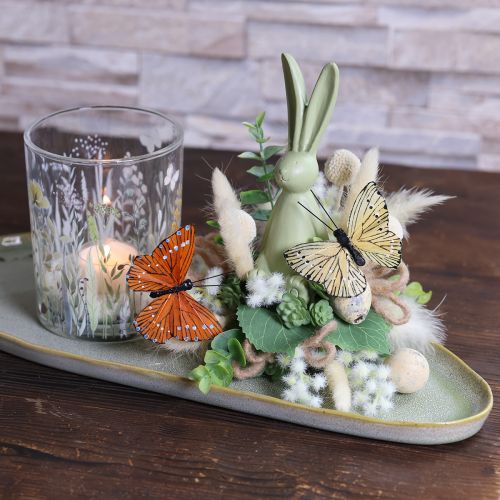 Article Papillons décoratifs sur fil de fer pour décoration de table colorée, 7 cm, lot de 12