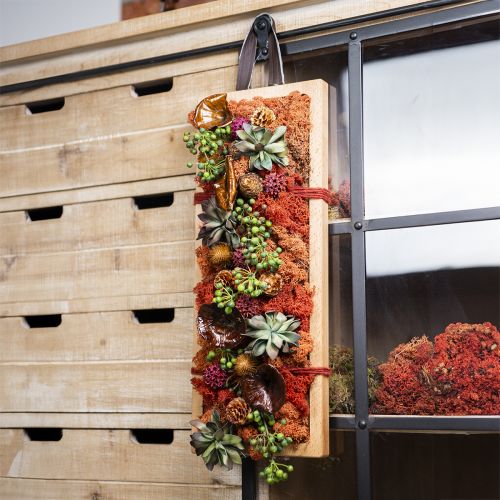 Floristik24 Plateau décoratif, plateau oblong en bois avec poignées en hêtre 50×19,5cm