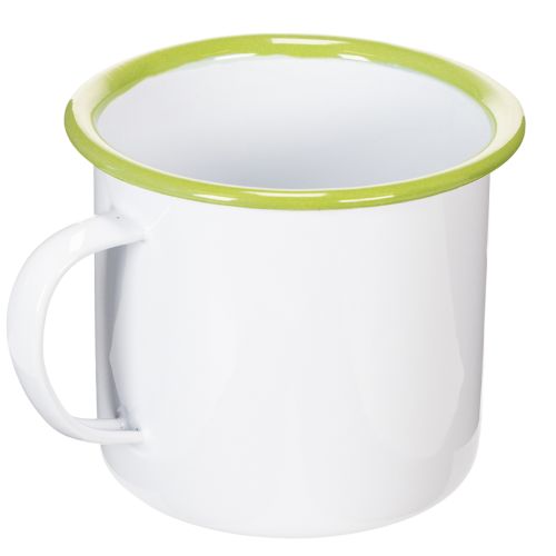 Tasse décorative en métal émaillé avec motif floral Ø11,5 cm H10 cm | Floristik24.fr