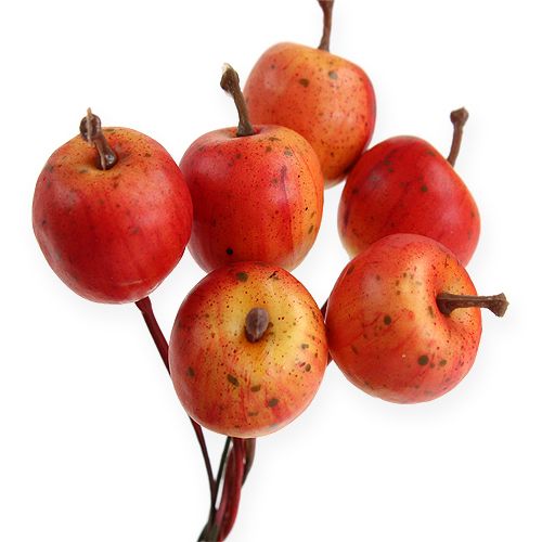 Floristik24 Mini pommes 2cm sur fil 54pcs