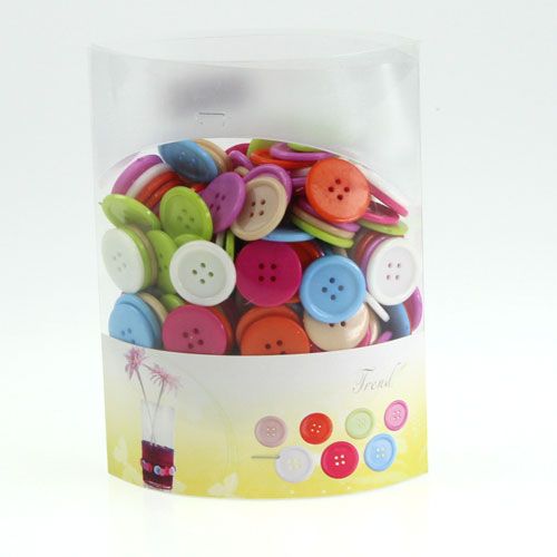 Floristik24 Boutons décoratifs colorés Ø2,5cm 200pcs