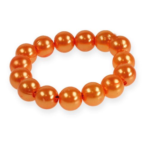 Perles déco Ø10mm orange 115p