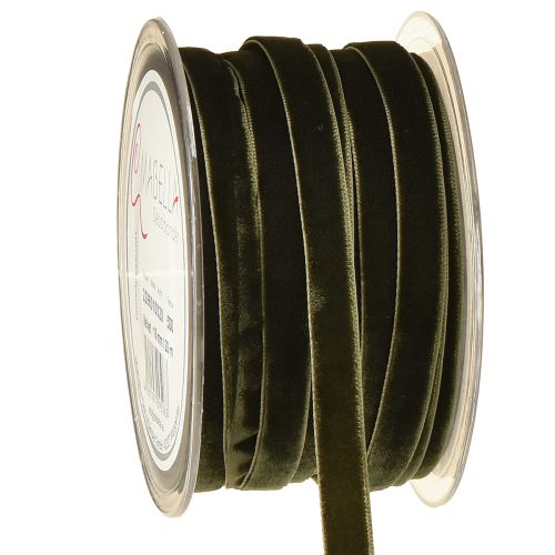 Rubans décoratifs Velours vert foncé 10 mm 20 m