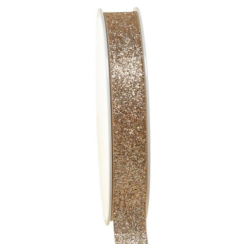 Ruban décoratif ruban à paillettes champagne ruban décoratif W15mm L18m