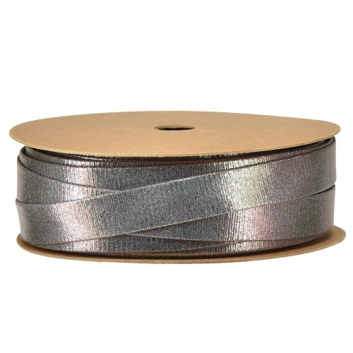 Article Ruban décoratif ruban à bijoux aspect métallisé argenté 15mm 15m