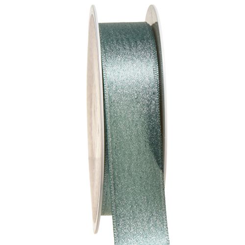 Floristik24 Ruban décoratif ruban décoratif vert chatoyant glamour W25mm L20m