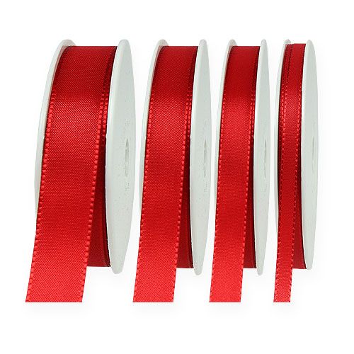 Floristik24 Ruban décoratif cadeau rouge 50 m
