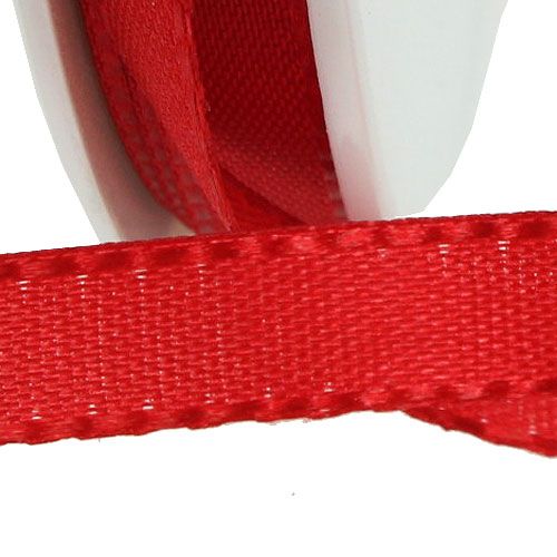 Floristik24 Ruban cadeau rouge 8mm 50m